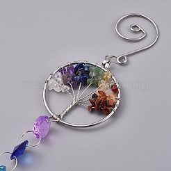 Хрустальная люстра призмы&nbsp;LS-AJEW-WH0021-50A