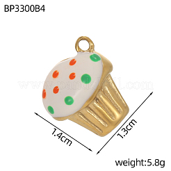 Подвески из нержавеющей стали 304 с эмалью&nbsp;STAS-OY010-98G