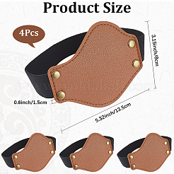 4 шт. бахилы из искусственной кожи&nbsp;AJEW-CL0002-29A