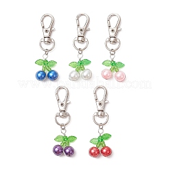 Подвесные украшения из вишневой медной проволоки&nbsp;HJEW-JM03024-02