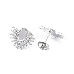 Фурнитура для сережек-гвоздиков из нержавеющей стали 304&nbsp;EJEW-I285-01P