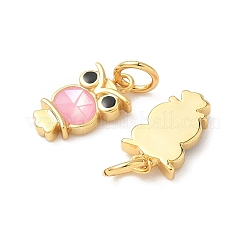 Подвески из латуни и ракушек с покрытием стойки&nbsp;KK-I357-06G