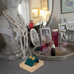 3 шт. прямоугольные деревянные подставки для сережек с 1 слотами&nbsp;EDIS-DR0001-06