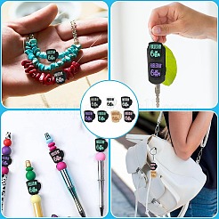 14шт 7 цвета силиконовые бусины&nbsp;FIND-CJ0002-25