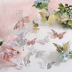 8 комплект 4-х цветных наклеек на зеркало для домашних животных&nbsp;DIY-CP0009-15C