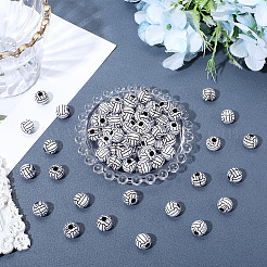 200 шт. Акриловые бусины в стиле ремесла&nbsp;MACR-PA0001-14