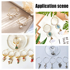 60 шт. 2 цвета 316 хирургическая нержавеющая сталь бокалы кольца подвески&nbsp;STAS-DC0001-45