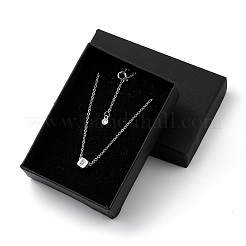 Браслеты с подвесками из латуни с прозрачным кубическим цирконием&nbsp;BJEW-JB05400-03