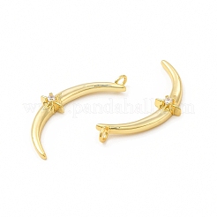 Покрытие стойки латунь микропаве прозрачные подвески из кубического циркония&nbsp;KK-I699-05G