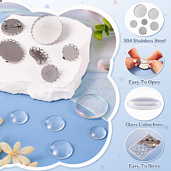 Набор для изготовления броши из нержавеющей стали 304 в виде купола своими руками&nbsp;DIY-TA0009-60