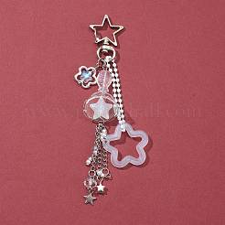 Брелки с подвесками из акрила и стекла&nbsp;KEYC-FZ00002