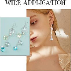 200шт 4 цвета прозрачные акриловые подвески&nbsp;MACR-FH0001-03