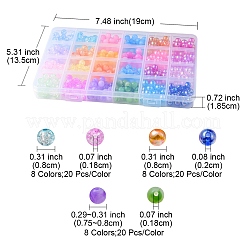 480шт 24 стиля акриловые бусины&nbsp;MACR-YW0002-14