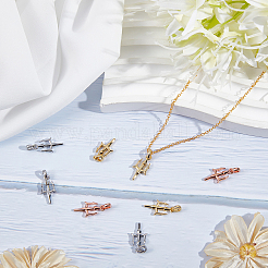 9 шт. подвески из латуни с покрытием из настоящего 3-каратного золота&nbsp;KK-BBC0002-93