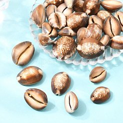 Овальные бусины с натуральной оболочкой&nbsp;X-BSHE-O007-44