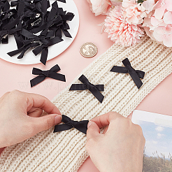 Полиэстеровые булавки с бантом&nbsp;LS-JEWB-WH0010-89B