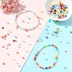 400 шт. Непрозрачные акриловые бусины&nbsp;MACR-YW0003-66