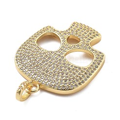 Латунные микро проложить кубического циркония подвески&nbsp;KK-L209-102G-02