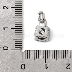 Подвески из нержавеющей стали Birthdaystone с тематикой марта 304.&nbsp;STAS-B128-60P-03