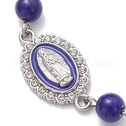 Браслеты из цинкового сплава с эмалированными звеньями&nbsp;BJEW-JB12751-01