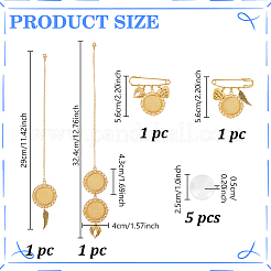 Наборы для самостоятельного изготовления латунной шапочки для выпускников&nbsp;HJEW-GA00052-01