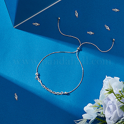 20 шт. 925 подвески-коннектора из стерлингового серебра с прозрачными кубическими цирконами&nbsp;FIND-PH0028-74