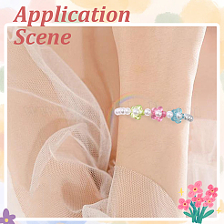 300шт прозрачная акриловая рамка для бусин&nbsp;MACR-SP0002-03