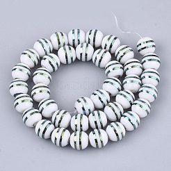 Стеклянные бусины с гальваническим покрытием &nbsp;EGLA-S177-06A-03