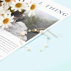 Самородки изделия из натурального морганита из бисера&nbsp;AJEW-JB00953-01