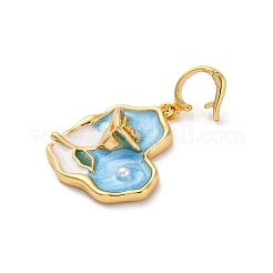 Латунь эмаль подвески&nbsp;KK-S502-09G-A