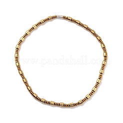 Браслет из бусин из синтетического гематита и латуни с магнитными застежками&nbsp;SJEW-G079-01B