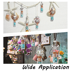 12шт 6 стиля подвески для стеклянных бутылок украшения&nbsp;HJEW-DR00152