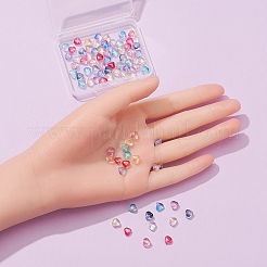 100шт 10 цвета гальванические стеклянные бусины&nbsp;EGLA-YW0001-31