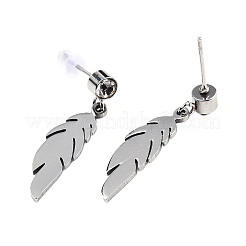 201 серьги-гвоздики из нержавеющей стали&nbsp;LS-EJEW-T008-JN749