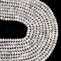 Натуральный белый лунный камень бисер пряди&nbsp;G-C280-A09-01
