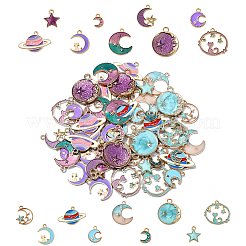 45шт 9 стиля подвески из сплава с эмалью&nbsp;ENAM-YW0004-13