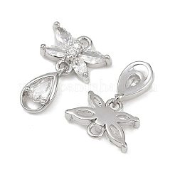 Латунные микро проложить кубического циркония подвески&nbsp;KK-F906-04P