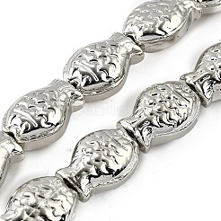 Стеклянные бусины с гальваническим покрытием &nbsp;EGLA-V001-01