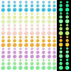 702шт 18 стиля светящиеся акриловые бусины&nbsp;MACR-TA0002-09