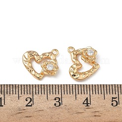 Латунные микропаве прозрачные кубические циркониевые подвески&nbsp;KK-A280-06G