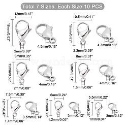 70 шт. 7 карабина-клешни из нержавеющей стали 304&nbsp;STAS-PH0001-45