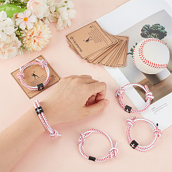 12 шт. нейлоновых регулируемых браслетов для мужчин и женщин&nbsp;BJEW-ME0001-08