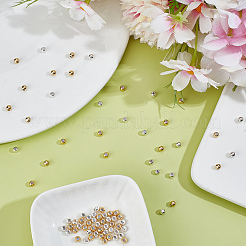 80шт 2 цвета латунные бусины&nbsp;KK-ME0001-99