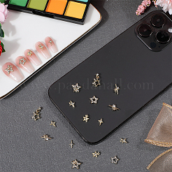 Звезда сплава горный хрусталь кабошоны&nbsp;MRMJ-CP0001-43B