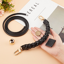 Плетеные ручки сумки и шнурок для кошелька из искусственной кожи&nbsp;FIND-WR0009-13