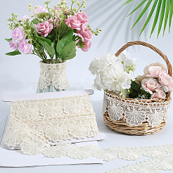 4.7~5 ярд хлопковой кружевной ленты в форме цветка-ракушки&nbsp;OCOR-GF0003-95C