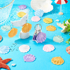 Наборы для самостоятельного изготовления сережек в форме ракушек из смолы&nbsp;DIY-TA0011-06