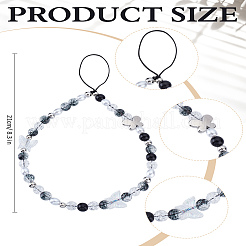 1 шт. ремешки для мобильных телефонов из сплава и акрила&nbsp;AJEW-LP0005-10