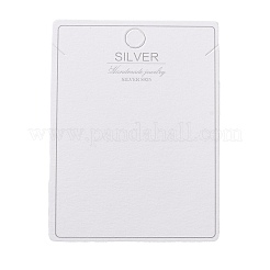 100 шт. бумажные карточки для демонстрации ювелирных изделий и ожерелий&nbsp;LS-CDIS-NH0001-01C