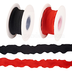 2 рулон 2-цветных полиэстеровых лент с рюшами&nbsp;OCOR-TA0001-80